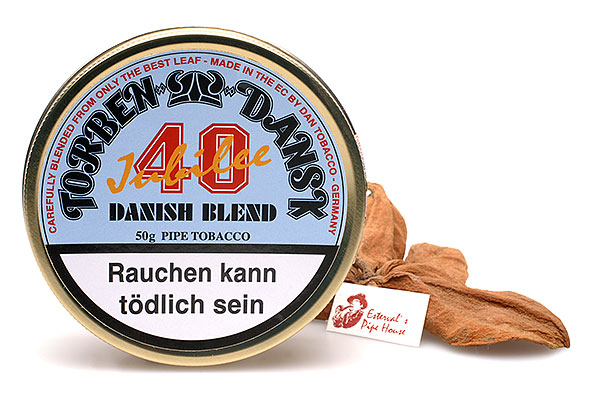 Torben Dansk 40 Jubilee Danish Blend Pipe tobacco 50g Tin